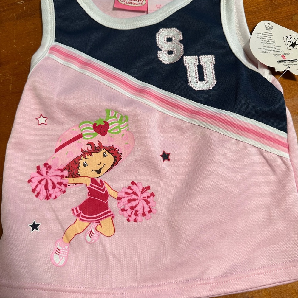 Vintage strawberry shortcake Cheerleader Tank Top NEW